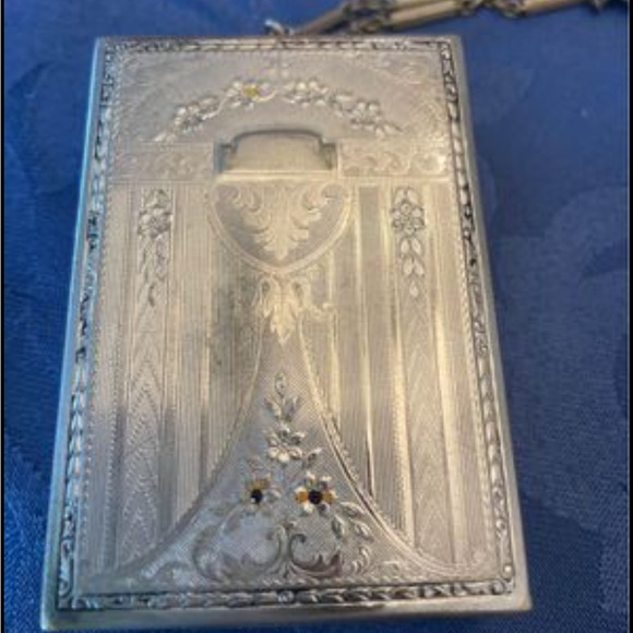 Art Deco Compact Vanity Purse - Picture 1 of 8